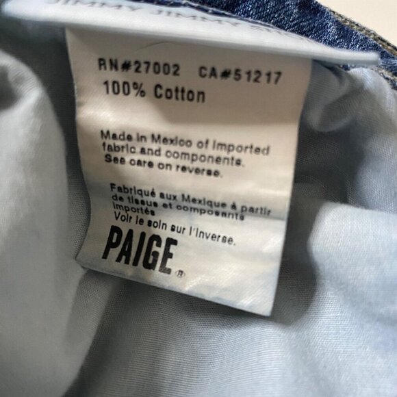 Paige Jimmy Jimmy Denim Short‎ Distressed 28 Classic Designer Denim - Picture 8 of 11